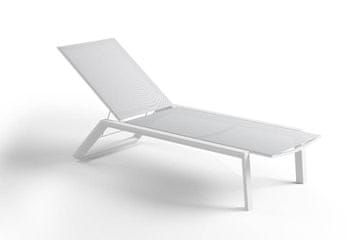 Ležaljka za vrt MURCIA 67x194 ZUMM bijela aluminij Homms