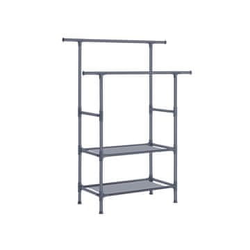Songmics Vješalica za odjeću 114x45x171 cm Siva