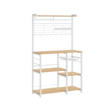Songmics Kuhinjska polica 42x90x167.3 cm smeđa