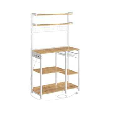 Songmics Kuhinjska polica 40x90x165.5 cm smeđa