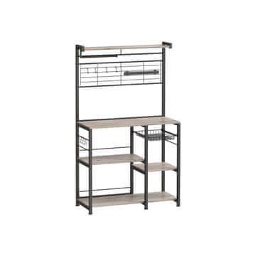 Songmics Kuhinjska polica 42x90x167.3 cm Greige