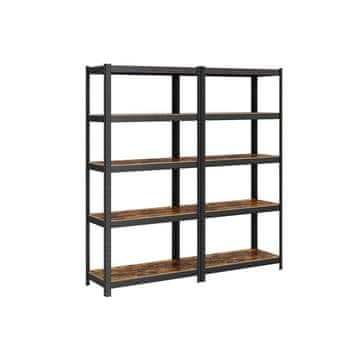 Songmics Polica s 5 polica 150x75x30 cm smeđa