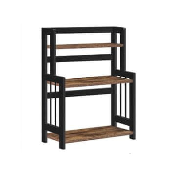 Songmics Stalak za začine 3 razine 41x18x53 cm smeđi