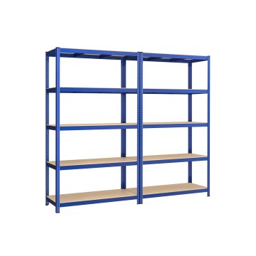 Songmics Čvrsta polica 200x120x60 cm plava