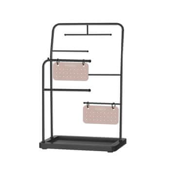 Songmics Stalak za nakit 13x21.5x33.7 cm Crni