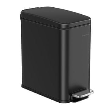 Songmics Set za kozmetični spremnik i četku za WC 38.4x17x35 cm Crna
