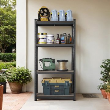 Songmics Polica s 4 police 40x80x160 cm siva