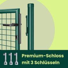 Songmics Vrtna vrata 106x6x145 cm Zelena