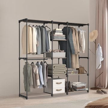 Songmics Ormar 182x43x182 cm Taupe