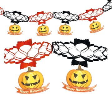 Fiestas Guirca Papirnata girlanda bundeve Halloween 200cm