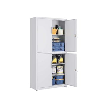 Songmics Ormarić za arhiviranje 40x80x180 cm Sivi
