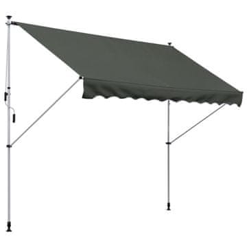 Homestar Samostojeći ručni tende 300x150 cm siva