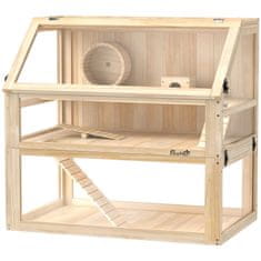 Homestar Kavez za hrčka 3 razine 80x50x76 cm prirodno drvo