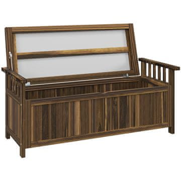 Homestar Vrtna klupa za 2 osobe s prostorom za pohranu 128,5x56x53,5 cm smeđa