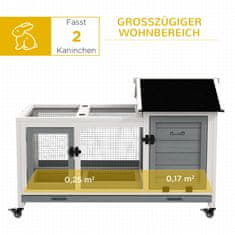 Homestar Kavez za zečeve 108x58x73,5 cm Sivi