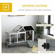 Homestar Kavez za zečeve 108x58x73,5 cm Sivi