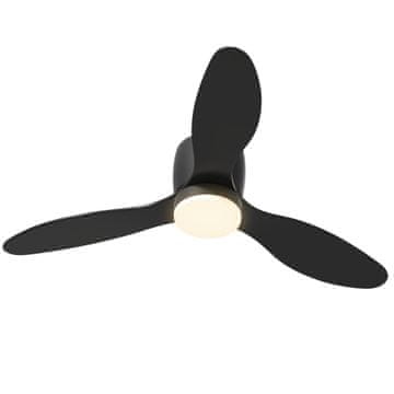 Homestar Stropni ventilator s rasvjetom 115x20 cm crni