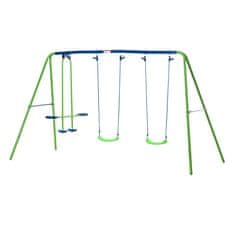 Homestar Ljuljačka set 3 sjedala 280x140x178 cm Zelena Plava
