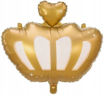 PartyDeco Foil balon Koruna, 52x42cm, mix