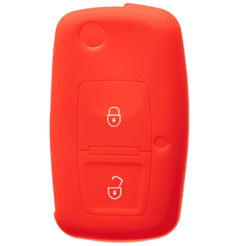 Etui silikonska zaštitna navlaka za ključ VW Škoda Seat, crvena