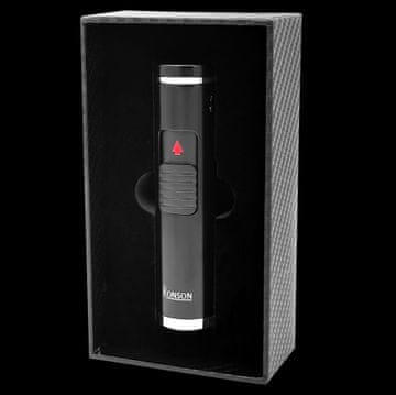 RONSON MONSUN BLACK 3 JET upaljač s punčerom za cigare, žarni