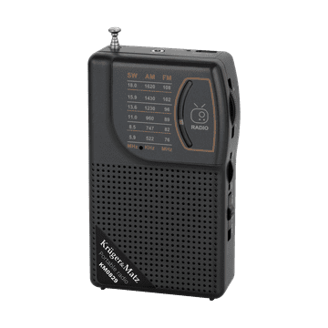 Krüger&Matz Prijenosni analogni kompaktni radio Kruger&Matz AM/FM s akumulatorom, utičnica 3,5 mm