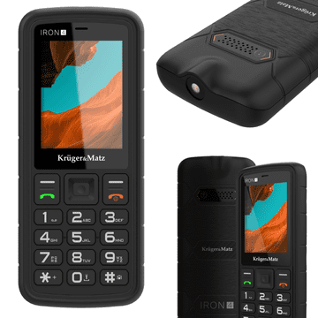 Krüger&Matz Pancerni telefon IRON 4 dual sim 4G IP68 IP69K Kruger&Matz