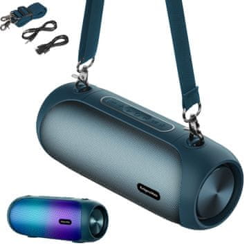 Krüger&Matz Głośnik Bluetooth IPX5 USB AUX 30W TWS radio FM BT 5.0 boombox Kruger&Matz