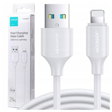 Joyroom Kabel Joyroom Long-Lasting Series A9 USB-A / Lightning 2.4A 2m - bijeli
