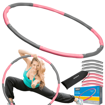 Rebel Sklopivi podesivi hula hoop za vježbanje mršavljenja s izbočinama 95 cm