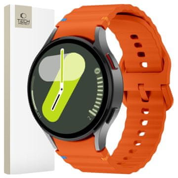 Tech-protect TECH-PROTECT silikonska sportska torbica za Samsung Galaxy Watch 4 / 5 / 5 Pro / 6 / 7 / FE, narančasta