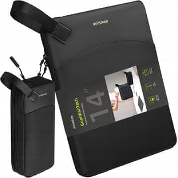 Innostyle Innostyle set torba za laptop 13 14 vodootporna + futrola za gadgete crna