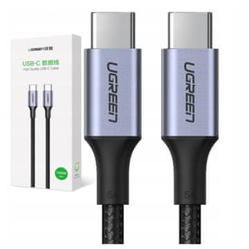 Ugreen Kabel usb-c do usb-c ugreen us316, 100w, 1m, crni