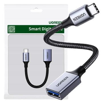 Ugreen Adapter otg usb-c/usb-a 3.0 ugreen us378, crni