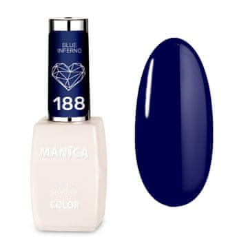 Manica lakier hybrydowy led/uv 10 ml - blue inferno - 188