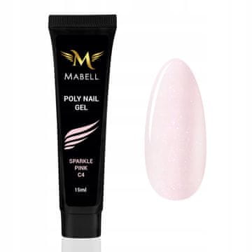 MABELL Poly Nail Gel 15g - Ružičasta Pink C4