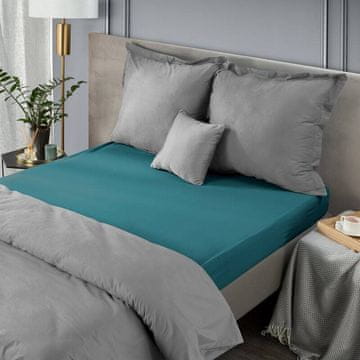 Eurofirany Plava plahta NOVA3 tirkizna 180x200 +30cm
