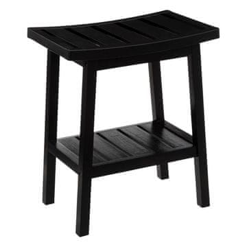 5Five® Bambusov tabure s policom Scandi Black