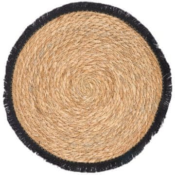 Kinvara Podmetač za stol boho 38 cm crne rese