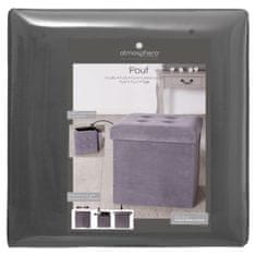 Atmosphera Pufa pikowana Adaline Grey 38x38 cm