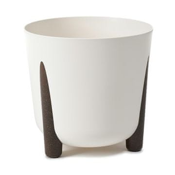 Home Bijela saksija za cvijeće od mahovine 34xv32 cm