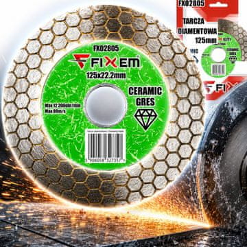 Dijamantna tarcza 125mm za keramiku hex