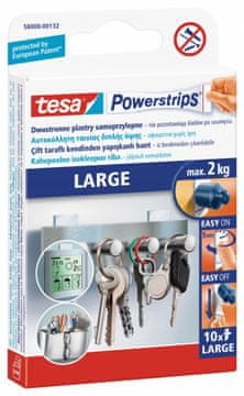 Tesa TESA trake za montažu trake samoljepljive velike, nosivost do 2 kg, bijele, 10 kom