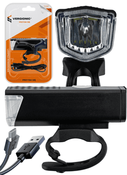 Vergionic Jaka prednja biciklistička lampa LED, 3 načina rada, 300 lm, USB 800 mAh, vodootporna