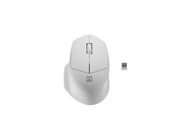 Natec Natec siskin 2 bežična optička miš 1600 dpi bt 5.0 i 2.4 ghz s tihim klikom, bijela
