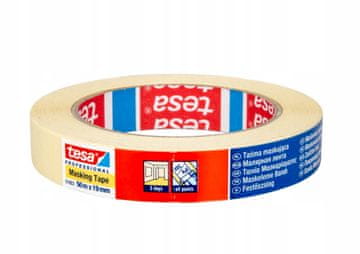 Tesa Tesa ljepljiva papirnata maskirna traka za bojanje, zaštitna, 3 dana, 50 m x 19 mm