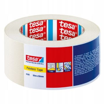 Tesa Tesa papirnata ljepljiva maskirna traka za odrezivanje bijela 7 dana 50 m x 50 mm