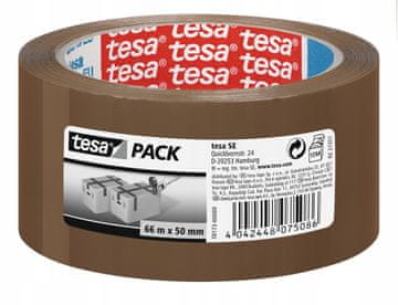 Tesa TESA STANDARD samoljepljiva ljepljiva transportna široka smeđa traka 66m x 50mm