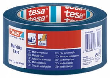 Tesa Tesa samoljepljiva PVC traka za upozoravanje i označavanje, plava, 33m x 50mm