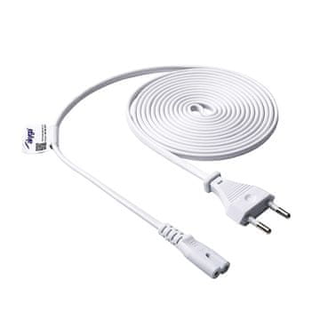 Akyga Kabel za napajanje Akyga AK-RD-07A osmerica CCA CEE 7/16 / IEC C7 3 m bijeli